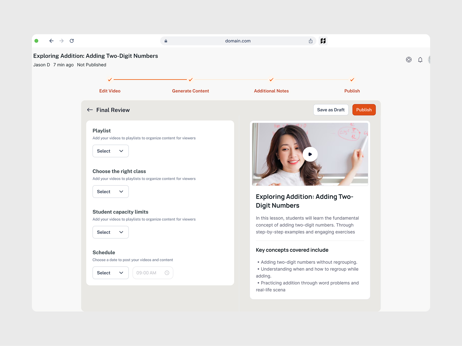 Invite students screens