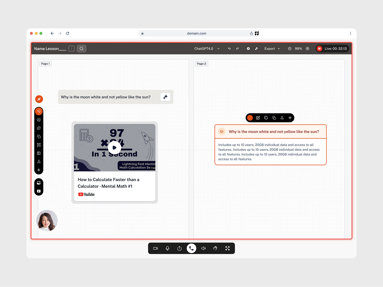 Mark attendance interaction