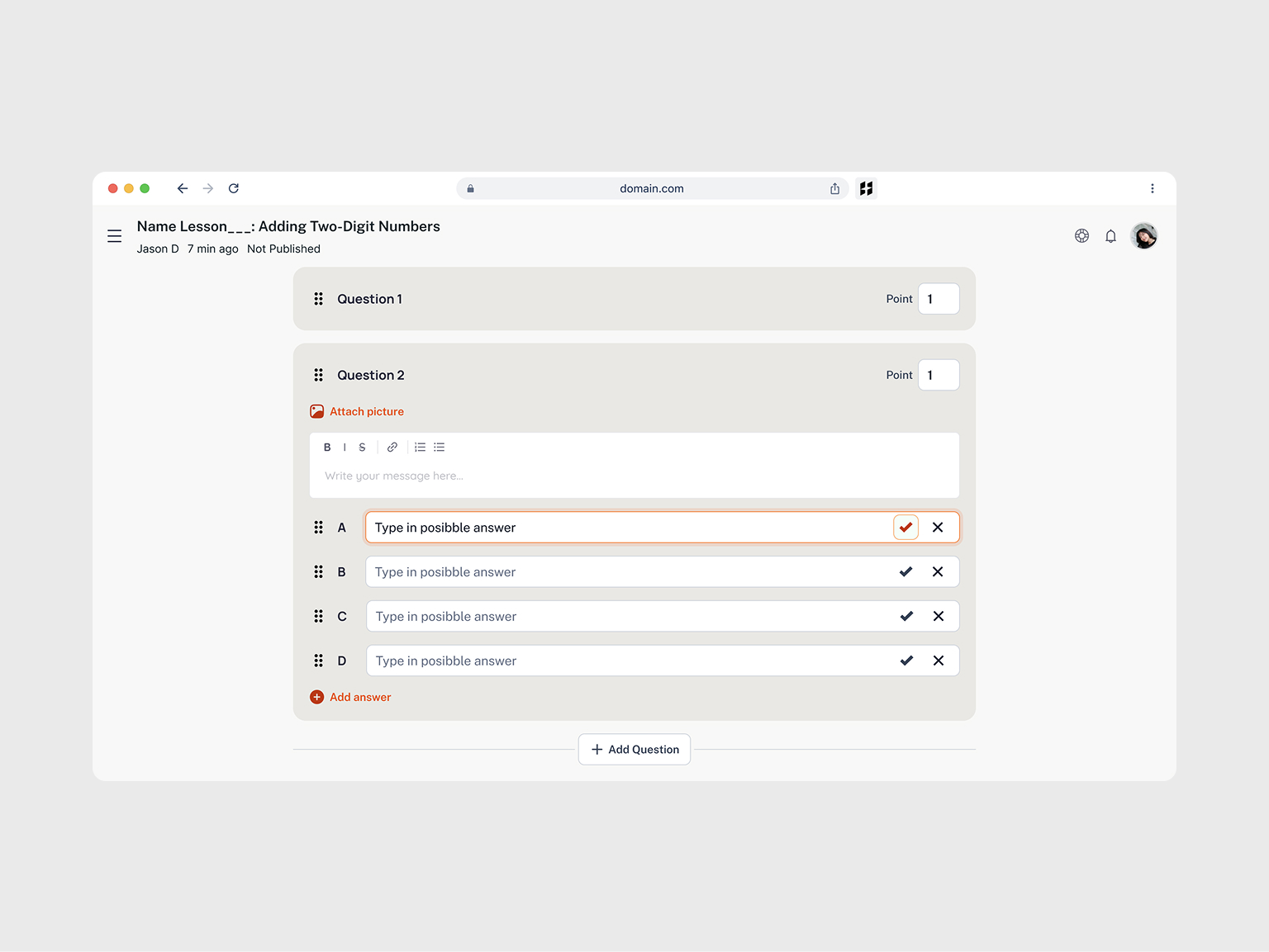 Create assignment flow