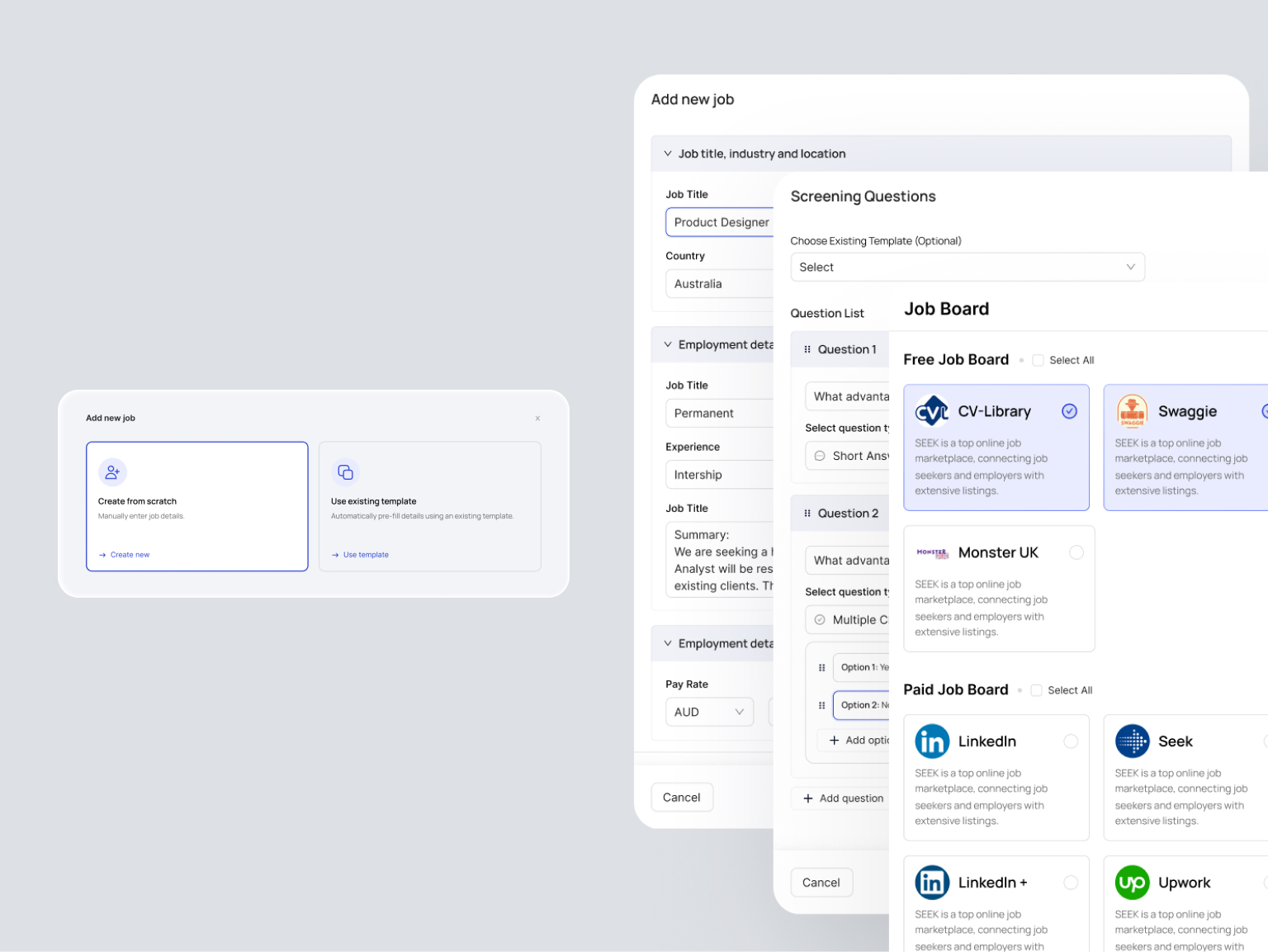 Talent Hub recruitment analytics dashboard with key metrics