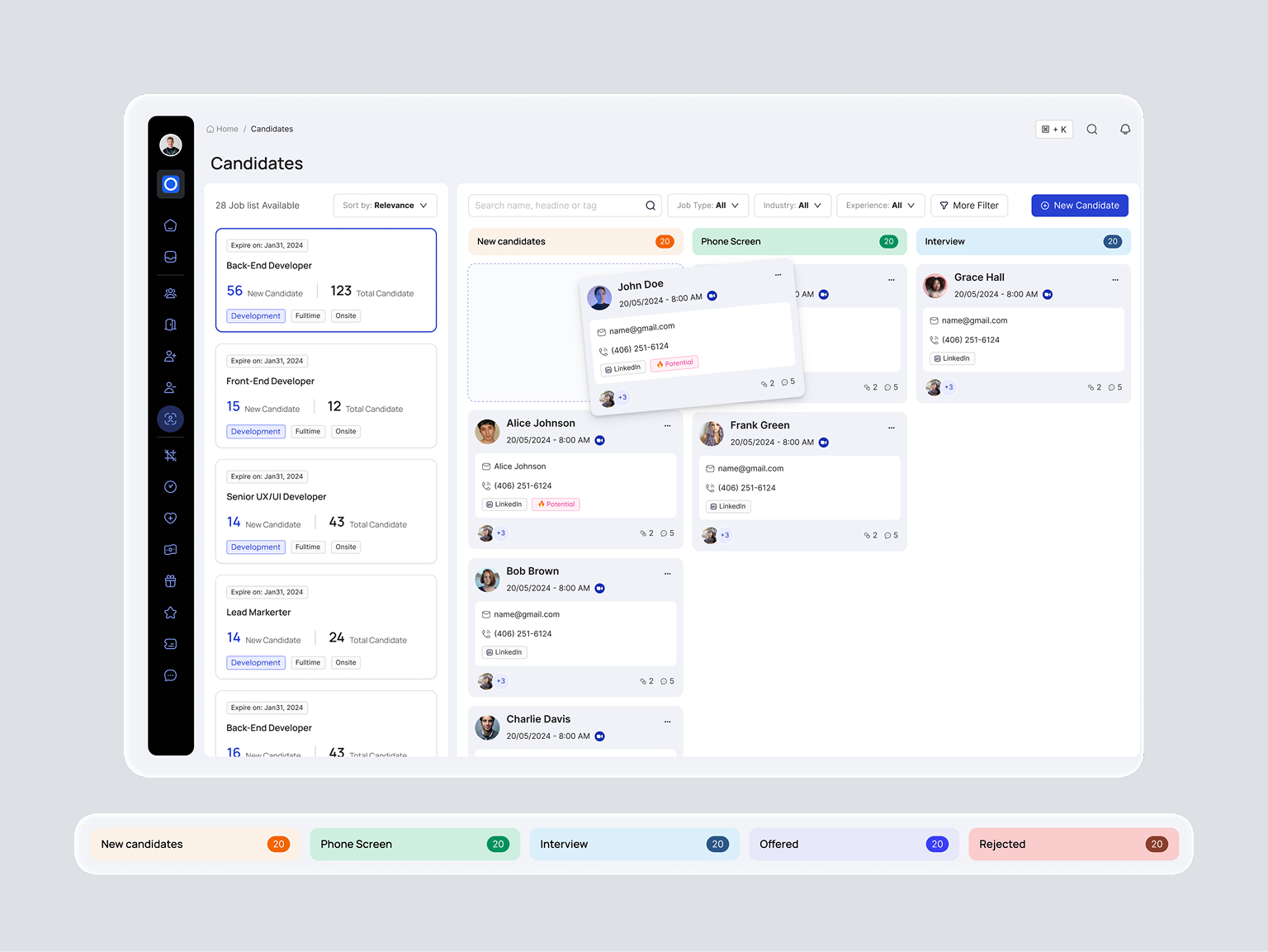 Talent Hub team collaboration and feedback interface